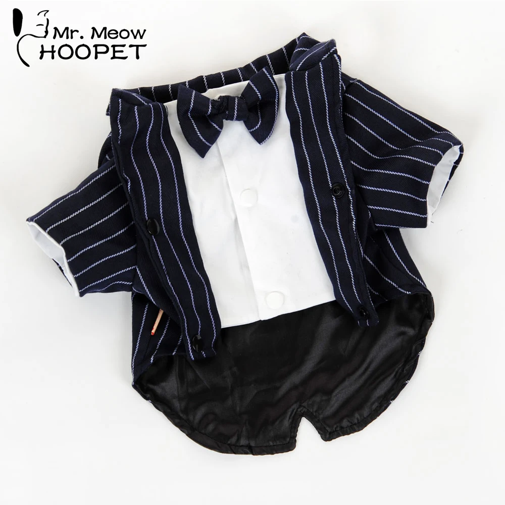 Hoopet Pet dog clothes suit jacket Striped clothes cool British style dog suit
Hoopet Pet dog clothes suit jacket Striped clothes cool British style dog suit