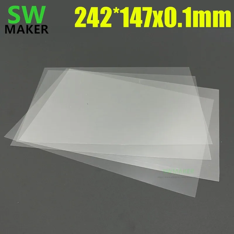 4 шт., сменный лист из фторопласта, 242*147 мм, 0,1 мм, для DLP, LCD, SLA, 3D-принтера
4 шт., сменный лист из фторопласта, 242*147 мм, 0,1 мм, для DLP, LCD, SLA, 3D-принтера