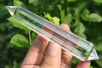 

Stunning NATURAL VOGEL WATER CLEAR QUARTZ CRYSTAL 24sided 89g WAND POINT