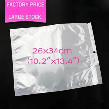 100pcs 26x34cm (10.2"x13.4") White Translucent Pearl Film Zip Bag Clear Front Pearl Film Plastic Hanging Wigs Hair Bundles Bag
100pcs 26x34cm (10.2"x13.4") White Translucent Pearl Film Zip Bag Clear Front Pearl Film Plastic Hanging Wigs Hair Bundles Bag