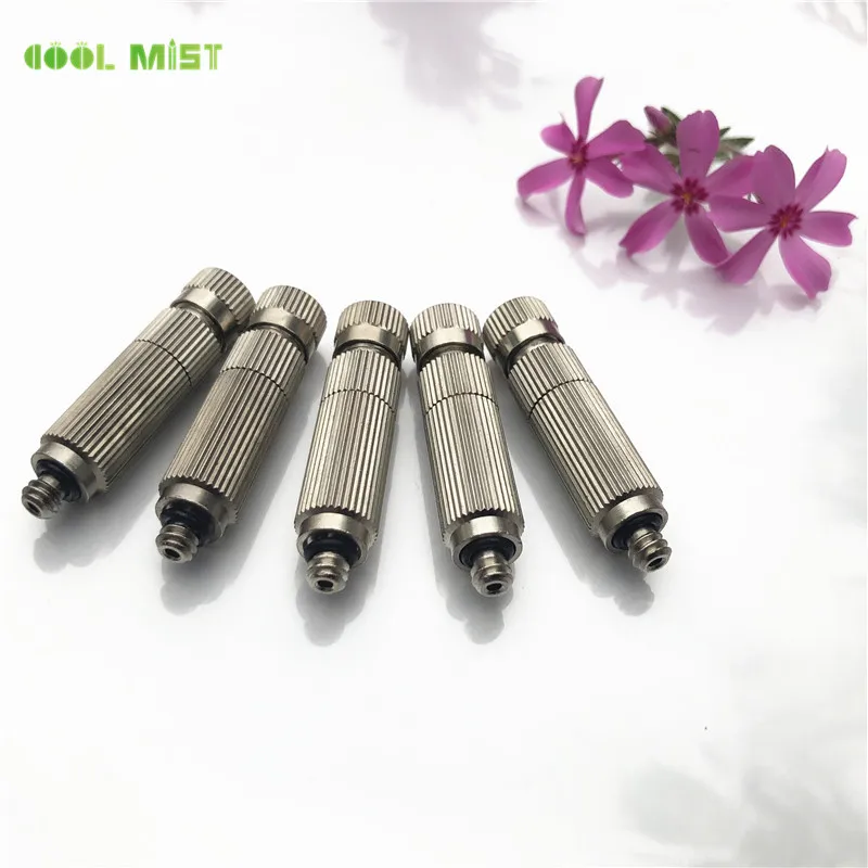 

S169 Natural Fog Fine Fogging Anti Drip 30-120bar Water Sprayer Nozzle Dry Fog Nickle Plating Mist Nozzles 5pcs/lot