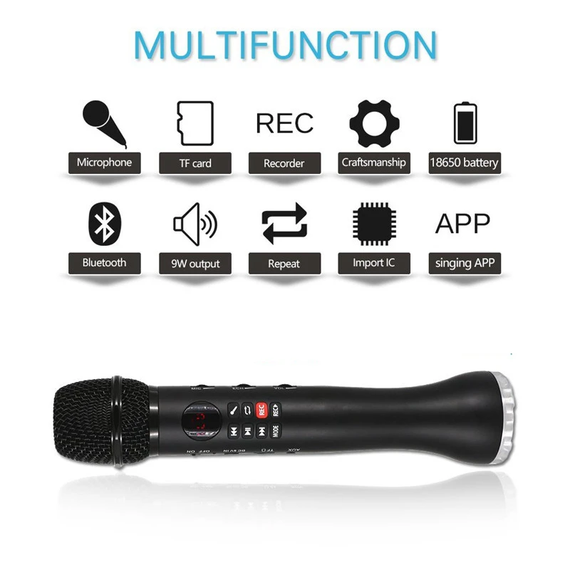 Profissional Karaoke Microphone Wireless Speaker Portable Bluetooth Microphone for Phone Iphone Handheld Condenser Mic
Profissional Karaoke Microphone Wireless Speaker Portable Bluetooth Microphone for Phone Iphone Handheld Condenser Mic