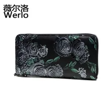 WERLO Brand New Designer Fashion Women Wallet Luxury 100% Genuine Leather Long Purse Women Zipper Clutch Bag Female Wallet SJ137 
WERLO Brand New Designer Fashion Women Wallet Luxury 100% Genuine Leather Long Purse Women Zipper Clutch Bag Female Wallet SJ137