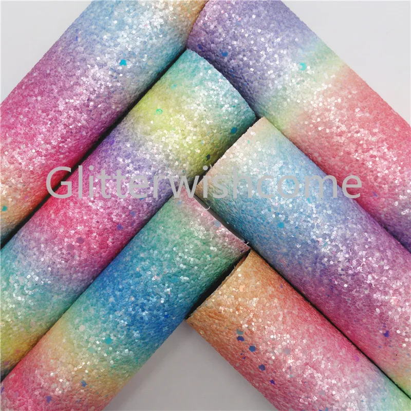 Glitterwishcome 21X29CM A4 Size Rainbow Glitter Fabric, Chunky Glitter Leather, Faux PU Leather fabric Vinyl for Bows, GM424A
Glitterwishcome 21X29CM A4 Size Rainbow Glitter Fabric, Chunky Glitter Leather, Faux PU Leather fabric Vinyl for Bows, GM424A