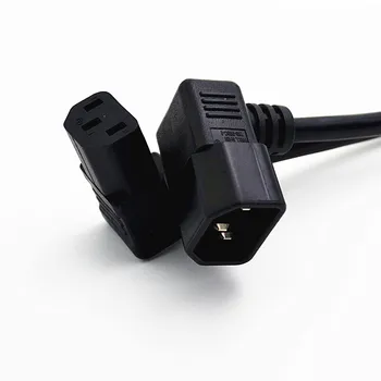 IEC C14 Male to C13 Female Cord, C13 to C14 Dual Down Angle Right Angle Power Cable About 2FT 0.6m 1 PCS
IEC C14 Male to C13 Female Cord, C13 to C14 Dual Down Angle Right Angle Power Cable About 2FT 0.6m 1 PCS