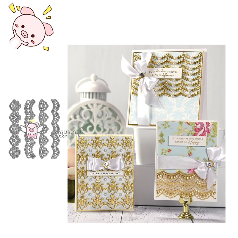 PP 4Pcs Lace Stencil Metal Cutting Dies Stencil for DIY Scrapbooking Album Embossing Paper Cards Making Decor Crafts Die Cut
PP 4Pcs Lace Stencil Metal Cutting Dies Stencil for DIY Scrapbooking Album Embossing Paper Cards Making Decor Crafts Die Cut