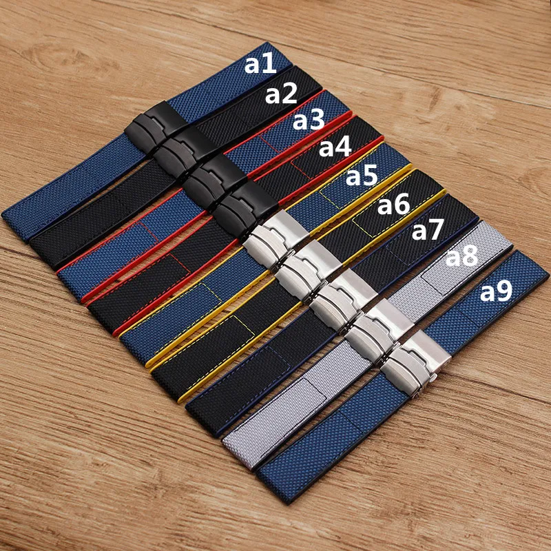 Watch Accessories Silicone Nylon Fabric Strap for Breitling Avengers Super Marine Rubber Sports Lady Men's Watch Strap 22mm
Watch Accessories Silicone Nylon Fabric Strap for Breitling Avengers Super Marine Rubber Sports Lady Men's Watch Strap 22mm