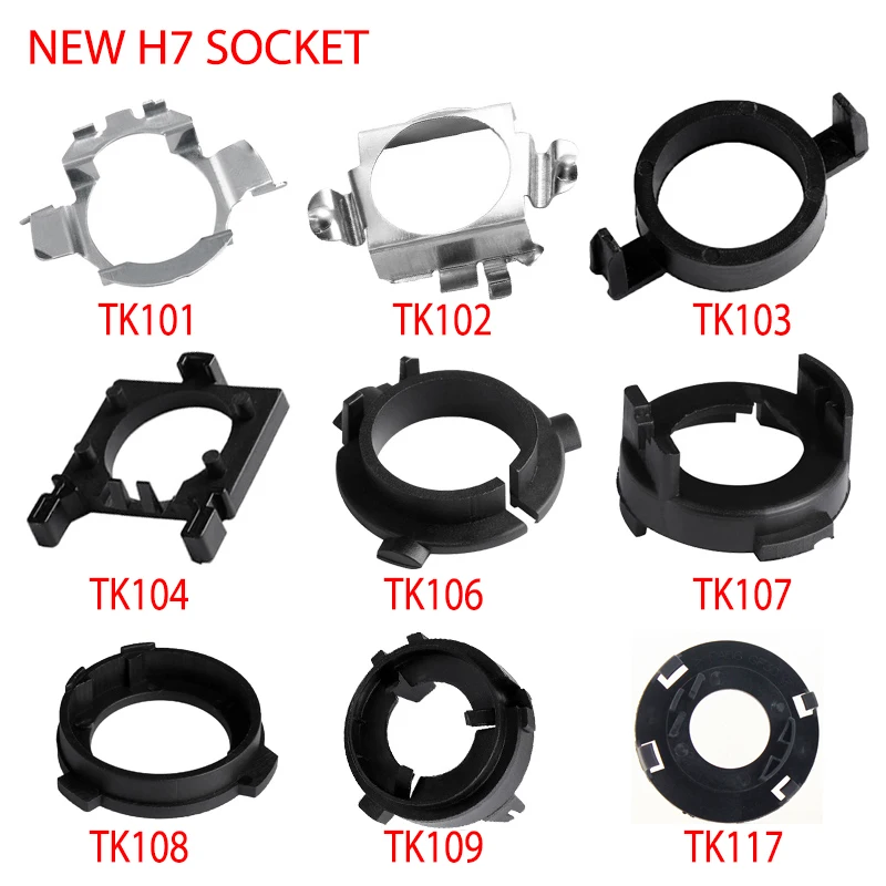 2 Pcs Led Headlight H7 Adapter Base Bulb Holders Connector for LED Car Headlights Retainer Clips Kit Car-styling Silver
2 Pcs Led Headlight H7 Adapter Base Bulb Holders Connector for LED Car Headlights Retainer Clips Kit Car-styling Silver