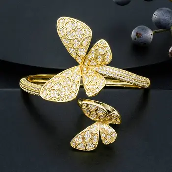 ModemAngel Delicate Butterfly Super AAA Cubic Zirconia Women Dubai Wedding Party Gift Bracelets Bangle And Ring Set
ModemAngel Delicate Butterfly Super AAA Cubic Zirconia Women Dubai Wedding Party Gift Bracelets Bangle And Ring Set