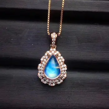 Fidelity natural 6*8mm moonstone pendants s925 sterling silver water drop fine jewelry for women party natural blue gemstone
Fidelity natural 6*8mm moonstone pendants s925 sterling silver water drop fine jewelry for women party natural blue gemstone