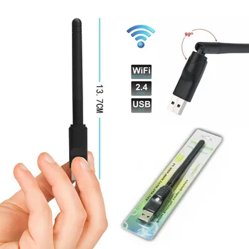 USB 2.0 WiFi Wireless Network Card 150M 802.11 b/g/n LAN Adapter With Rotatable Antenna For Laptop PC Mini Wi-Fi Dongle
USB 2.0 WiFi Wireless Network Card 150M 802.11 b/g/n LAN Adapter With Rotatable Antenna For Laptop PC Mini Wi-Fi Dongle