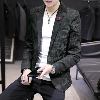 Traje Hombre 2019 Spring and Autumn Fashion Floral Casual Korean Suit Men's Shirt Slim Fashion British Youth Blazer Mascul
Traje Hombre 2019 Spring and Autumn Fashion Floral Casual Korean Suit Men's Shirt Slim Fashion British Youth Blazer Mascul