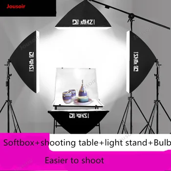 105 Watts led small still-life table four lamp set studio fill light photo shooting soft Light Box CD50 T03
105 Watts led small still-life table four lamp set studio fill light photo shooting soft Light Box CD50 T03