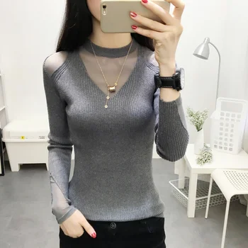 lace knitted women sweaters and pullovers 2019 spring new see-through sexy solid slim lady pulls bottoming fashion tops
lace knitted women sweaters and pullovers 2019 spring new see-through sexy solid slim lady pulls bottoming fashion tops