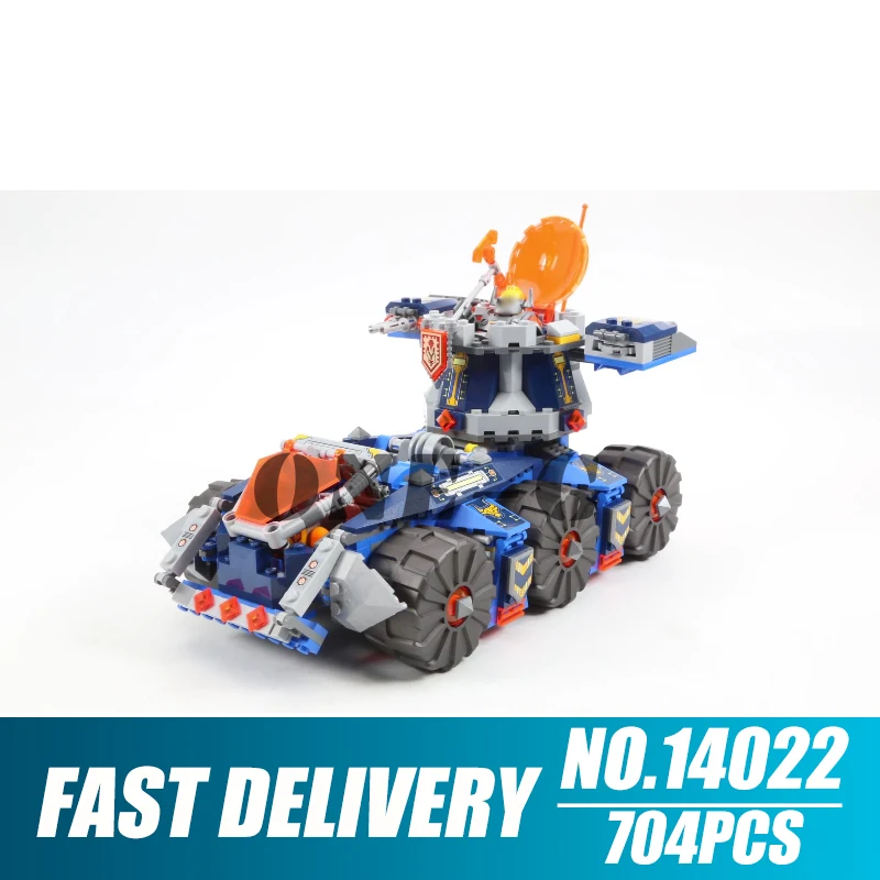 Building blocks 14022 Compatible with nexo knights 70322 Bricks Axl's Tower Carrler figures Educational toys for children
Building blocks 14022 Compatible with nexo knights 70322 Bricks Axl's Tower Carrler figures Educational toys for children