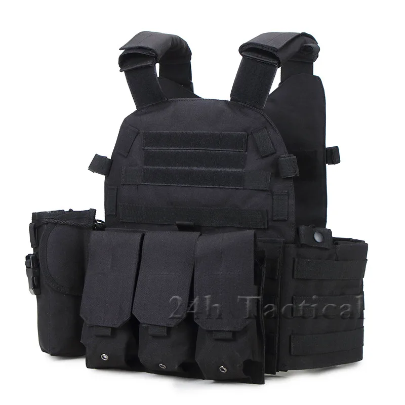 Tactical Molle Vest Hunting Assault Plate Carrier Vest With 3 Pouchs Hunting Vest Combat Gear For Outdoor CS Airsoft
Tactical Molle Vest Hunting Assault Plate Carrier Vest With 3 Pouchs Hunting Vest Combat Gear For Outdoor CS Airsoft