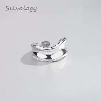 Silvology 925 Sterling Silver Irregular Wide Rings Silver Glossy Elegant Texture Minimalist Rings For Women 2019 Fine Jewelry
Silvology 925 Sterling Silver Irregular Wide Rings Silver Glossy Elegant Texture Minimalist Rings For Women 2019 Fine Jewelry