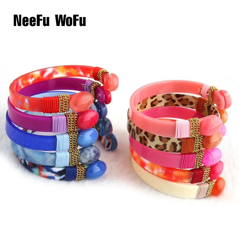 NeeFuWoFu Bracelet wholesale Over Leopard Tiger Resin stone Bracelets Bangles Woman Open Gradient Manual National Wind Jewelry
NeeFuWoFu Bracelet wholesale Over Leopard Tiger Resin stone Bracelets Bangles Woman Open Gradient Manual National Wind Jewelry