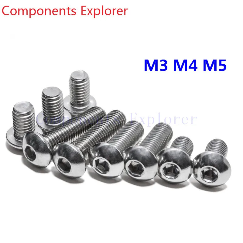 304 # M3 M4 M5 болты с полукруглой головкой из нержавеющей стали M3/M4/M5 * 8/10/12/16/20/25/30 мм, 100 шт./лот.
304 # M3 M4 M5 болты с полукруглой головкой из нержавеющей стали M3/M4/M5 * 8/10/12/16/20/25/30 мм, 100 шт./лот.