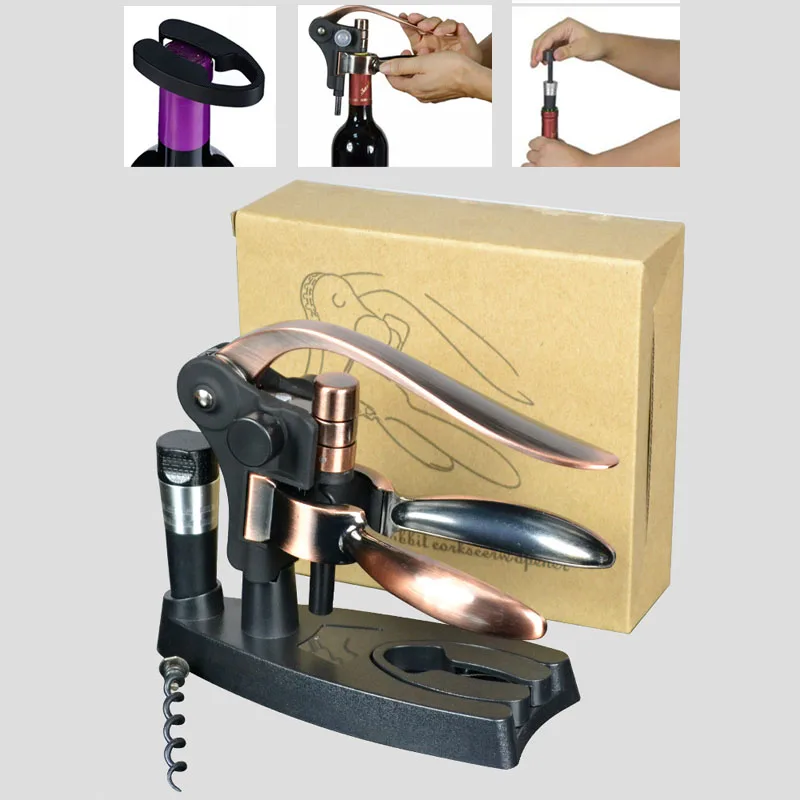 Rabbit Wine Opener Corkscrew Set Wine Bottle Opener With Foil Cutter And Vacuum Wine stopper
Rabbit Wine Opener Corkscrew Set Wine Bottle Opener With Foil Cutter And Vacuum Wine stopper