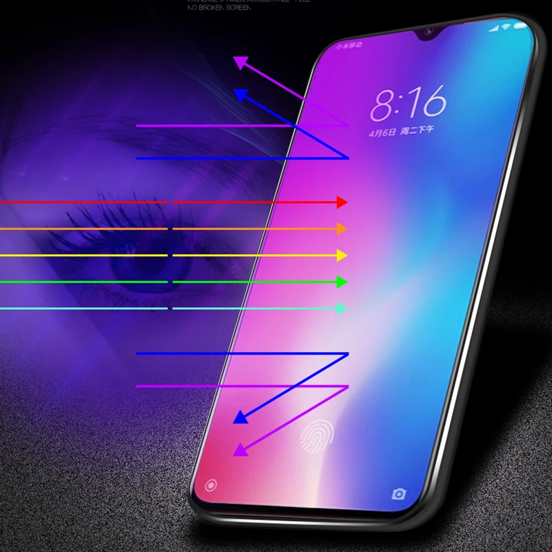 Закаленное стекло EXUNTON 9H 2.5D с защитой от синего цвета для samsung Galaxy M10 M20 M30 защитная
