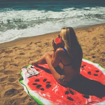 FLC 150cm Round Beach Towel Summer Large Watermelon Printed Circle Beach Towel Serviette De Plage 20
FLC 150cm Round Beach Towel Summer Large Watermelon Printed Circle Beach Towel Serviette De Plage 20