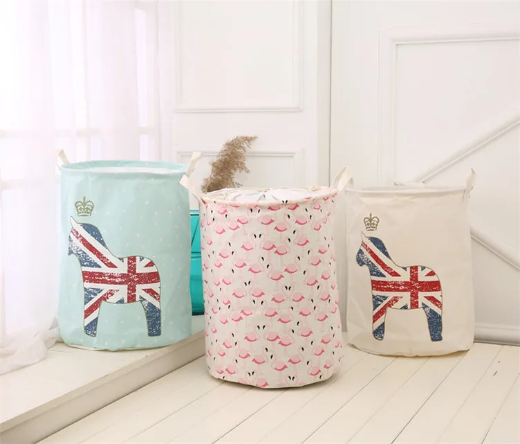 Waterproof Geometry Horse Anchors Canvas Beam Port Storage Buckets Large Capacity Laundry Basket Toy storage barrels 35*45
Waterproof Geometry Horse Anchors Canvas Beam Port Storage Buckets Large Capacity Laundry Basket Toy storage barrels 35*45