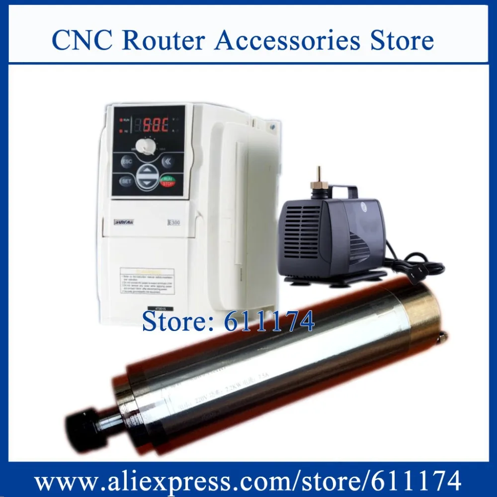 Large Torque water cooled spindle motor 2.2Kw 1000rpm-8000rpm lower speed + 3.7Kw SUNFAR inverter + 85w water cooling pump
Large Torque water cooled spindle motor 2.2Kw 1000rpm-8000rpm lower speed + 3.7Kw SUNFAR inverter + 85w water cooling pump
