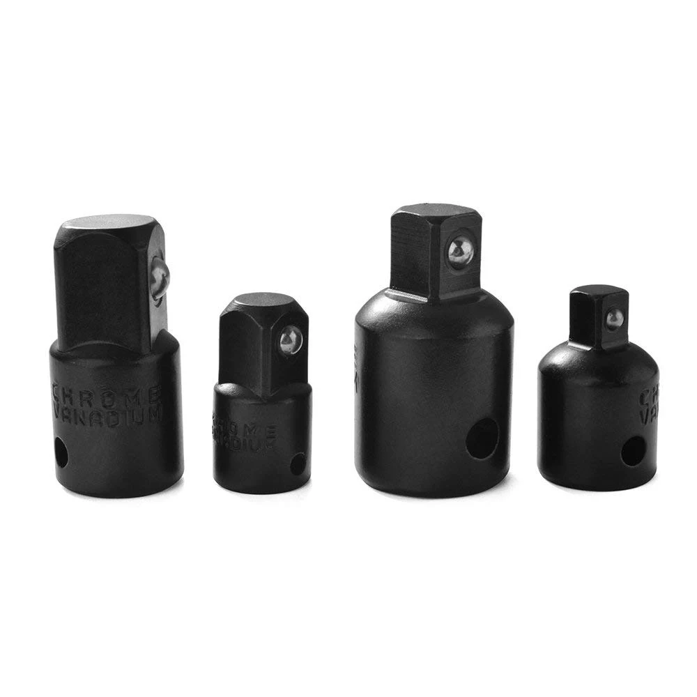 4pcs/set Impact Socket Converter Reducer Ratchet Reducing Wrench Adapter Set 1/2" 1/4" 3/8" Drive AD253+
4pcs/set Impact Socket Converter Reducer Ratchet Reducing Wrench Adapter Set 1/2" 1/4" 3/8" Drive AD253+