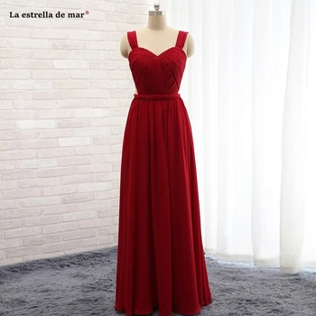 La estrella de mar wedding party dress2021 new chiffon lace sexy V neck A Line burgundy bridesmaid dresses long high quality
La estrella de mar wedding party dress2021 new chiffon lace sexy V neck A Line burgundy bridesmaid dresses long high quality