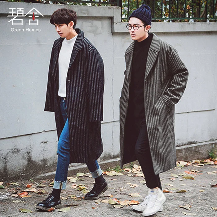 S-3XL ! HOT ! NEW 2017 ! long trench coat Men clothing loose fashion single breasted stripe outerwear
S-3XL ! HOT ! NEW 2017 ! long trench coat Men clothing loose fashion single breasted stripe outerwear