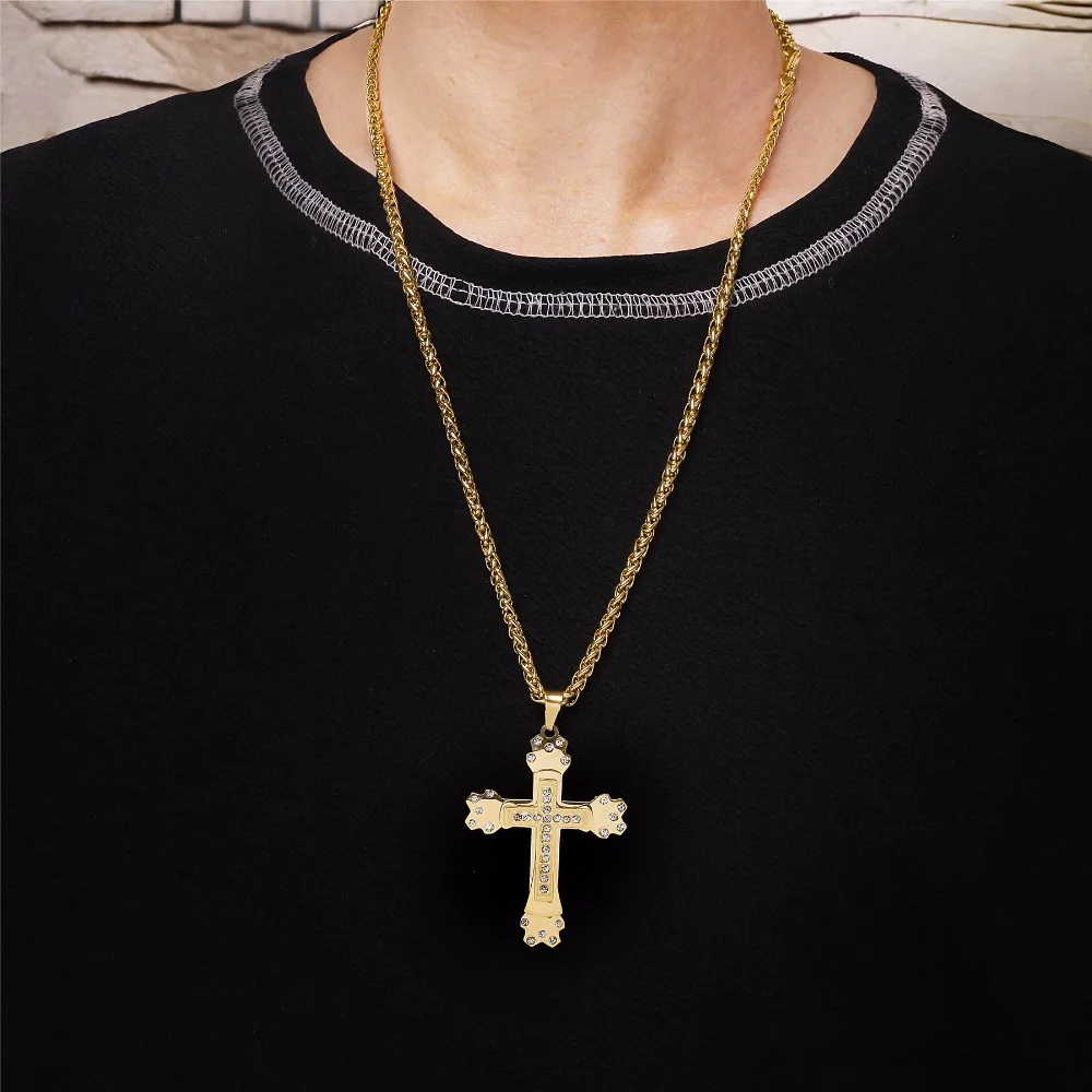 Fashion Cross Pendant Necklace for Men Multi-layer Creative stainless steel Cross Pendant Long Necklace Men's accessories gift
Fashion Cross Pendant Necklace for Men Multi-layer Creative stainless steel Cross Pendant Long Necklace Men's accessories gift