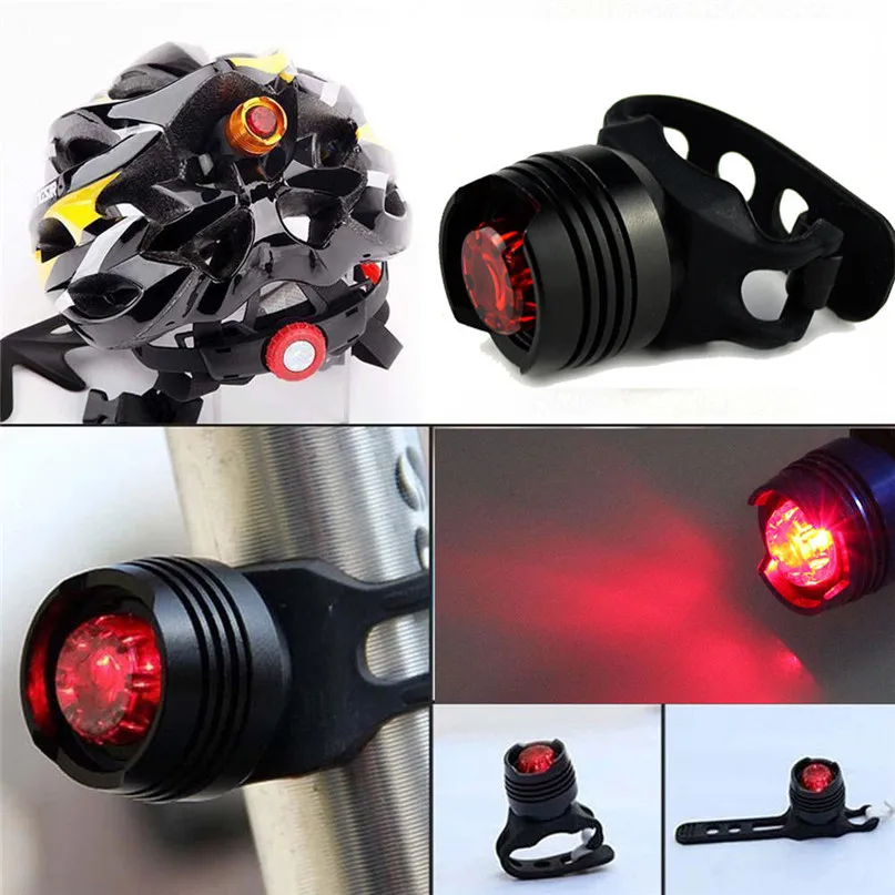 Bicycle Rear Lights Battery Waterproof Bike Light Rechargeable Can be Installed in the Helmet Seatpost Frame #2A27 (6)