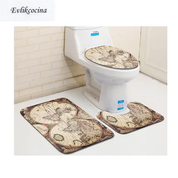 Free Shipping 3pcs Retro Map Toliet U Mat Bathroom Bath Mat Set Non Slip 50x80cm&45x75cm Tapis Salle De Bain Tapete Banheiro
Free Shipping 3pcs Retro Map Toliet U Mat Bathroom Bath Mat Set Non Slip 50x80cm&45x75cm Tapis Salle De Bain Tapete Banheiro