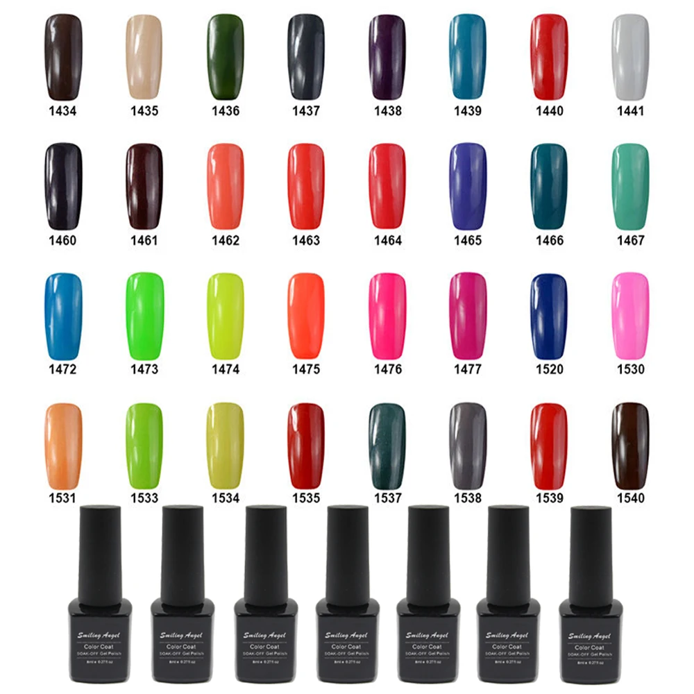 Smiling Angel Gel Nail Polish 236 Fashion Colors Soak Off LED/UV Nail Gel Polish Top Base Coat Nail Art 1 pcs 8ml Nail Gel 01
Smiling Angel Gel Nail Polish 236 Fashion Colors Soak Off LED/UV Nail Gel Polish Top Base Coat Nail Art 1 pcs 8ml Nail Gel 01
