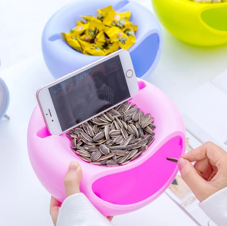 Food Snacks Storage Box Seeds Nut Bowl Candy Holder Saver Plastic Plate Tableware Dry Fruit Bin Lazy Phone Holding Stand Holder
Food Snacks Storage Box Seeds Nut Bowl Candy Holder Saver Plastic Plate Tableware Dry Fruit Bin Lazy Phone Holding Stand Holder