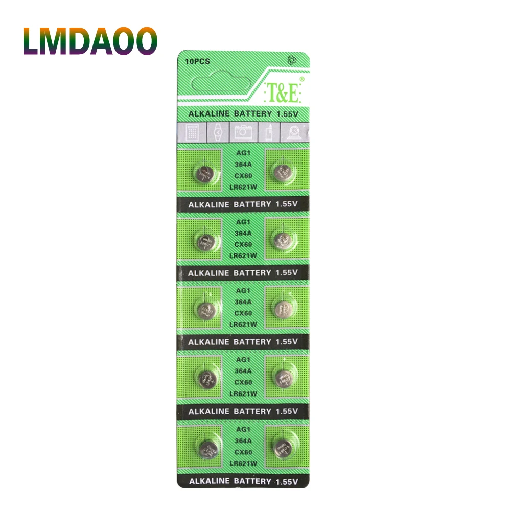 Cheap sale 100% Original Button Battery AG1 364 SR621 SR60 SR60L Alkaline Coin Cell Button Batteries For Watch x10 1.55V EE6202
Cheap sale 100% Original Button Battery AG1 364 SR621 SR60 SR60L Alkaline Coin Cell Button Batteries For Watch x10 1.55V EE6202