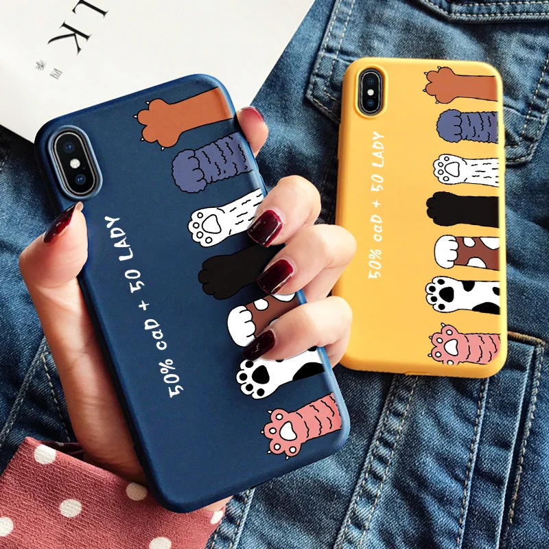 Cute Cat claw Silicone For TPU iPhone X XS Max XR 6 6S 8 7 Plus Cover Luxury Colorful Pattened Soft Matte Capa For iPhone X Case 
Cute Cat claw Silicone For TPU iPhone X XS Max XR 6 6S 8 7 Plus Cover Luxury Colorful Pattened Soft Matte Capa For iPhone X Case
