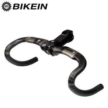 BIKEIN - Ultralight Full UD Carbon Road Bike Handlebar + Stem 6 Degrees Professional Outdoor Cycling Road Bicycle Parts 365g
BIKEIN - Ultralight Full UD Carbon Road Bike Handlebar + Stem 6 Degrees Professional Outdoor Cycling Road Bicycle Parts 365g