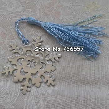 New Lovely exquisite wedding gifts snowflake monolithic metal bookmark with tassel snow flower iron bookmark for student's favor
New Lovely exquisite wedding gifts snowflake monolithic metal bookmark with tassel snow flower iron bookmark for student's favor