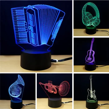 3D Night Light Touch Table Desk Lamp Multi Colors 3D Optical Illusion Lights with ABS Base Acrylic Music Fashion LED Lights
3D Night Light Touch Table Desk Lamp Multi Colors 3D Optical Illusion Lights with ABS Base Acrylic Music Fashion LED Lights