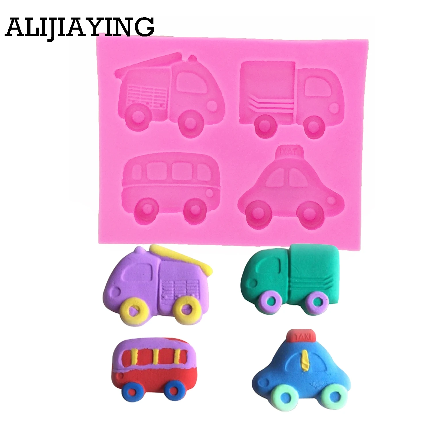 M028 Car/bus/taxi Silicone Mold Fondant Cake Decorating Tools Silicone Soap Mold Silicone Cake Mold
M028 Car/bus/taxi Silicone Mold Fondant Cake Decorating Tools Silicone Soap Mold Silicone Cake Mold