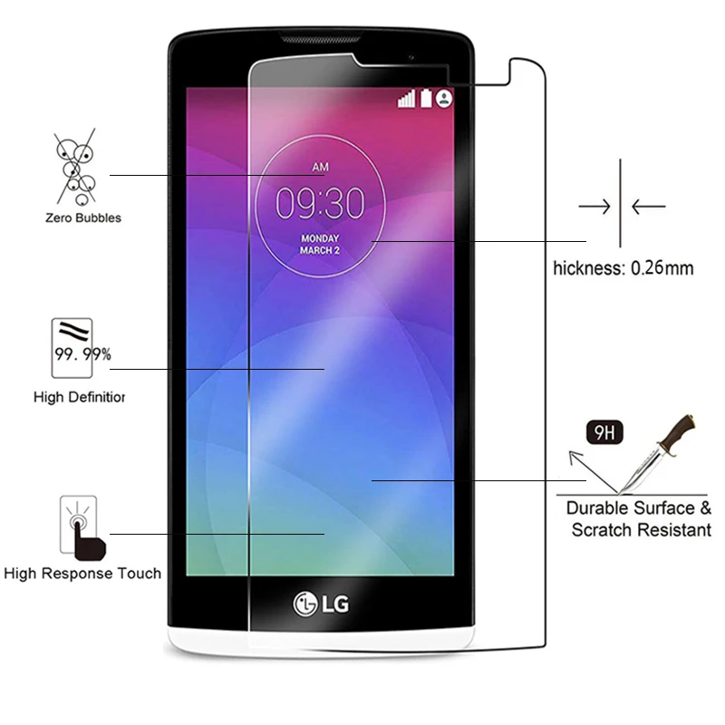 Premium 9H 0.26mm Clear Tempered Glass For LG Leon C40 C50 H340 H340N H324 H320 4.5 inch Anti-scratch Film Screen Protector Sklo
Premium 9H 0.26mm Clear Tempered Glass For LG Leon C40 C50 H340 H340N H324 H320 4.5 inch Anti-scratch Film Screen Protector Sklo
