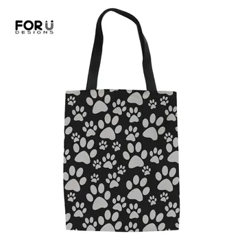 FORUDESIGNS Cute Dog Paw Patterns Girls Casual Canvas Linen Tote Bags Eco-friendly Shopper Bag Travel Multi Function Handbags
FORUDESIGNS Cute Dog Paw Patterns Girls Casual Canvas Linen Tote Bags Eco-friendly Shopper Bag Travel Multi Function Handbags