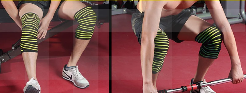 Knee Bandages Weight Lifting Squats Training Elbow Leg Pressurized Calf Support Straps Elastic Knee Wraps Knee Bandages Weight Lifting Squats Training Elbow Leg Pressurized Calf Support Straps Elastic Knee Wraps