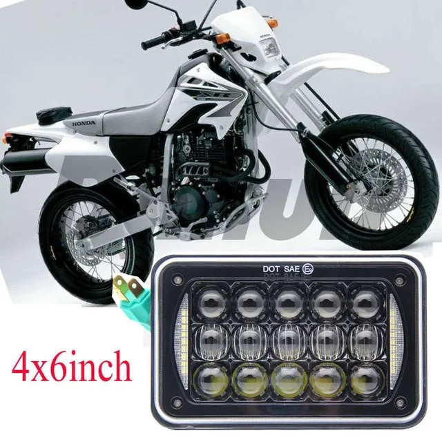 4x6'' H4 LED Projector Headlight For Kenworth Honda XR250 XR400 XR650 Suzuki DRZ