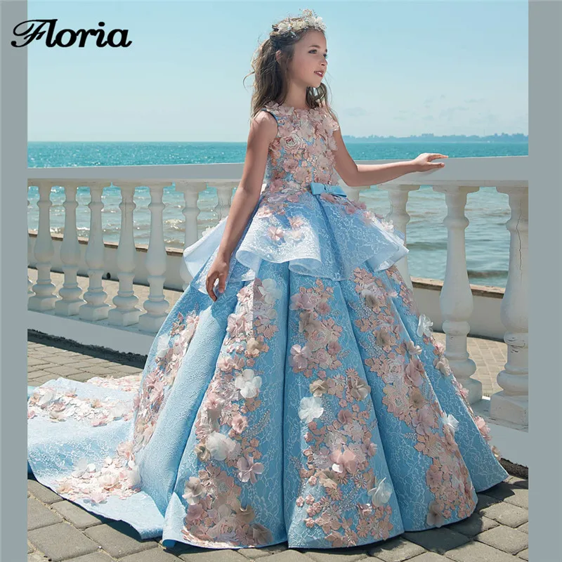 Princess 3D Flower Girl Dresses For Weddings Vestidos daminha Kids Evening Gowns Big Ball Gown First Communion Dresses For Girls
Princess 3D Flower Girl Dresses For Weddings Vestidos daminha Kids Evening Gowns Big Ball Gown First Communion Dresses For Girls