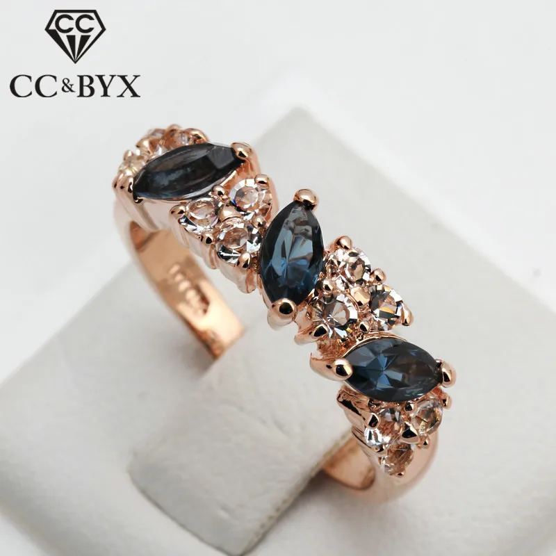 CC Jewelry Rings For Women Fashion Jewelry Luxury Charm Rose Gold Color Blue Stone Ring Bridal Wedding Engagement Anillo CC1069
CC Jewelry Rings For Women Fashion Jewelry Luxury Charm Rose Gold Color Blue Stone Ring Bridal Wedding Engagement Anillo CC1069