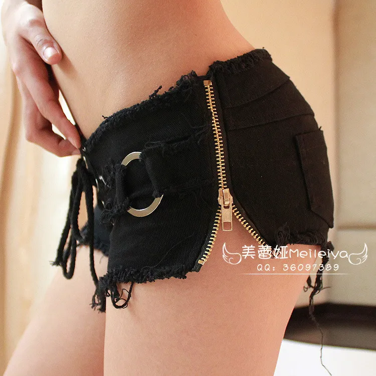 Club Bandage Zipper Super Denim short 14 Club Bandage Zipper Super Denim short