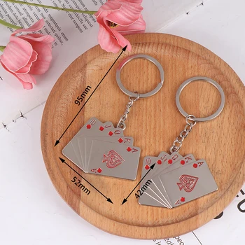 Novelty Toys Personality Key Chain Royal Flush Poker Playing Card Keyring Metal Gifts Key Chain For Women Men Car Accessories
Novelty Toys Personality Key Chain Royal Flush Poker Playing Card Keyring Metal Gifts Key Chain For Women Men Car Accessories